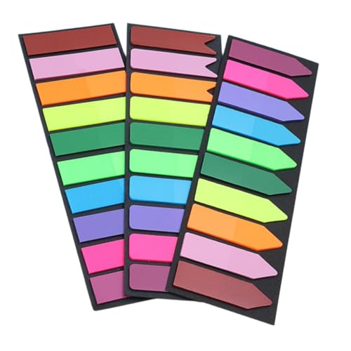LOLIPPYY 300 Stück Teiliges Multi funktion Selbstklebende Lesezeichen Transparente Haftmarker mit Fischschwanz design Praktisch für Büro Schule und Zuhause Beschriftbare Page Tabs von LOLIPPYY