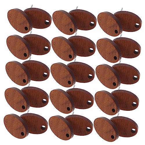 LOLIPPYY 30Stücke Geometrische Holz Ohrstecker DIY Ohrring Materialien Ohrstecker für Schmuckherstellung Bastelset für Ohrringe Selber Machen Langlebig und Tragbar von LOLIPPYY