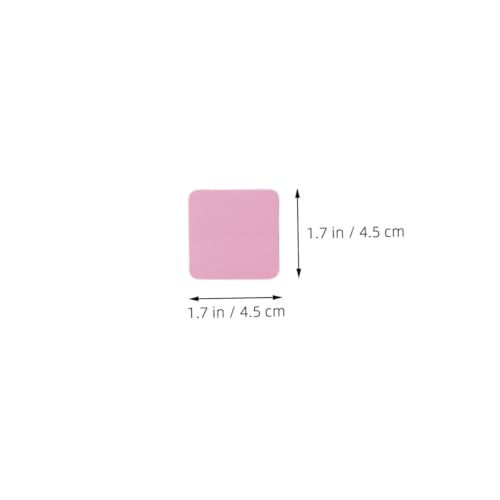 LOLIPPYY 32 Stück Teiliges Halbtransparente Pet Haftnotizen Quadratische Index Tabs mit Abgerundeten Ecken Fluoreszierende und Farben Haftende Seitenmarker für Büro Schule und Zuhause von LOLIPPYY