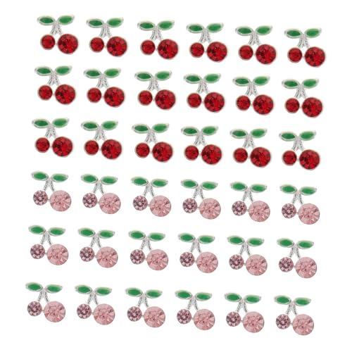 LOLIPPYY 36 Stück Teiliges Cherry Nail Art Charms aus Langlebiger Legierung Nagelschmuck für Frauen Praktische und Fingernagel Dekorationen für DIY Maniküre Zuhause und Profi Use LOLIPPYY 36 Stück Teiliges Cherry Nail Art Charms aus Langlebiger Legierung Nagelschmuck für Frauen Praktische und Fingernagel Dekorationen für DIY Maniküre Zuhause und Profi Use von LOLIPPYY
