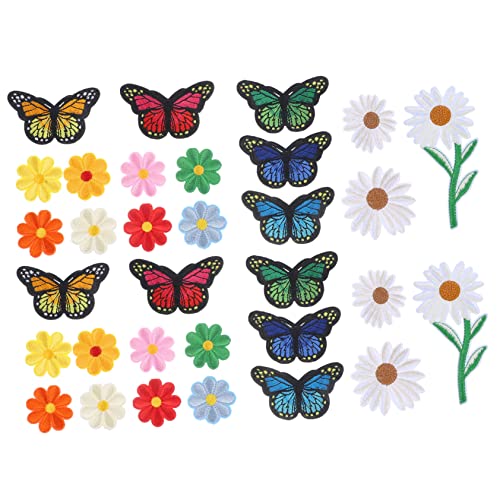 LOLIPPYY 39 Stück Teiliges Bestickte Bügelflicken Schmetterlinge und Blumen Stoffapplikationen zum Aufbügeln Leichte DIY Kleidung Reparieren Patches für Jacken Taschen Hüte Vielseitige LOLIPPYY 39 Stück Teiliges Bestickte Bügelflicken Schmetterlinge und Blumen Stoffapplikationen zum Aufbügeln Leichte DIY Kleidung Reparieren Patches für Jacken Taschen Hüte Vielseitige von LOLIPPYY