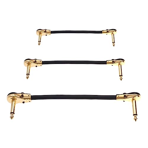 LOLIPPYY 3Stücke Flachkopf Bass Audiokabel für Gitarren Effektgeräte Klinkenstecker Robuste und Langlebige Verbindung für Gitarren und Stereoanlagen LOLIPPYY 3Stücke Flachkopf Bass Audiokabel für Gitarren Effektgeräte Klinkenstecker Robuste und Langlebige Verbindung für Gitarren und Stereoanlagen von LOLIPPYY