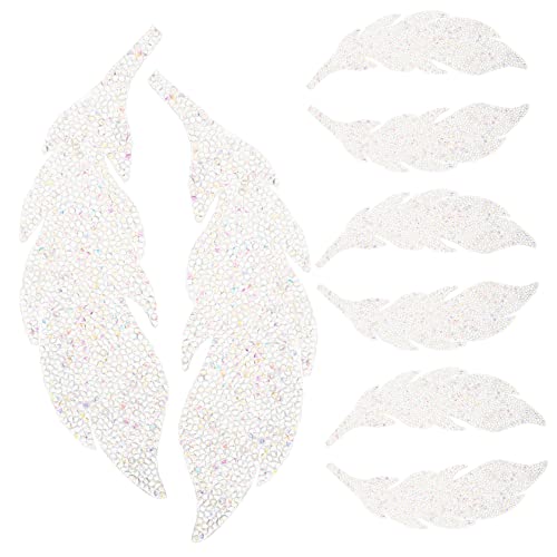 LOLIPPYY 4 Paare Dekorative Aufnäher zum Aufbügeln Wasserfeste Kleidungsstücke Stickerei für Hüte Taschen Schuhe Vielseitige Diy Bastelzubehör für Reparaturen und Verschönerungen von LOLIPPYY