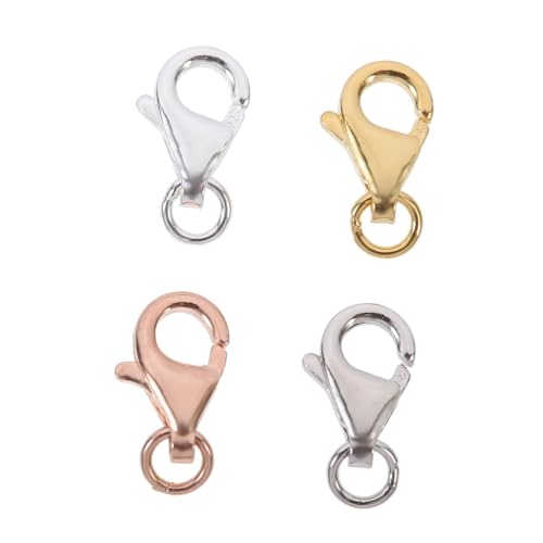 LOLIPPYY 4 Sätze Lobster Clasps Karabinerverschlüsse mit Sprungringen Farbige Metallverbinder für DIY Schmuckherstellung Langlebig und Einfach zu Montieren für Armbänder und Halsketten LOLIPPYY 4 Sätze Lobster Clasps Karabinerverschlüsse mit Sprungringen Farbige Metallverbinder für DIY Schmuckherstellung Langlebig und Einfach zu Montieren für Armbänder und Halsketten von LOLIPPYY
