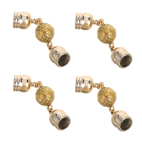 LOLIPPYY 4 Stk. Teiliges Schmuckverschluss Magnetische Verschlüsse für Halsketten Starker Halt Einfache Handhabung Vielseitig Einsetzbar für DIY Schmuck und Modische Accessoires von LOLIPPYY