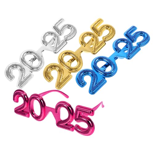 LOLIPPYY 4 Stück 2025 2025 Party Dekoration Gläser Modelbrillen 2025 Eventbrille 2025 Festliche Brillen Für 2025 Weihnachtsbrillen 2025 Party-leuchtbrille Halloween-brillen Stk LOLIPPYY 4 Stück 2025 2025 Party Dekoration Gläser Modelbrillen 2025 Eventbrille 2025 Festliche Brillen Für 2025 Weihnachtsbrillen 2025 Party-leuchtbrille Halloween-brillen Stk von LOLIPPYY