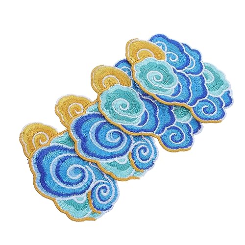 LOLIPPYY 4 Stück Banner Goldstickerei-applikation Nähen Gestickte Aufnäher Wolke Kleidung Patch Bestickt Groß Stich Flicken Für Stoff Dekorativ Zubehör Flecken Diy Liefert Polyesterfaden LOLIPPYY 4 Stück Banner Goldstickerei-applikation Nähen Gestickte Aufnäher Wolke Kleidung Patch Bestickt Groß Stich Flicken Für Stoff Dekorativ Zubehör Flecken Diy Liefert Polyesterfaden von LOLIPPYY