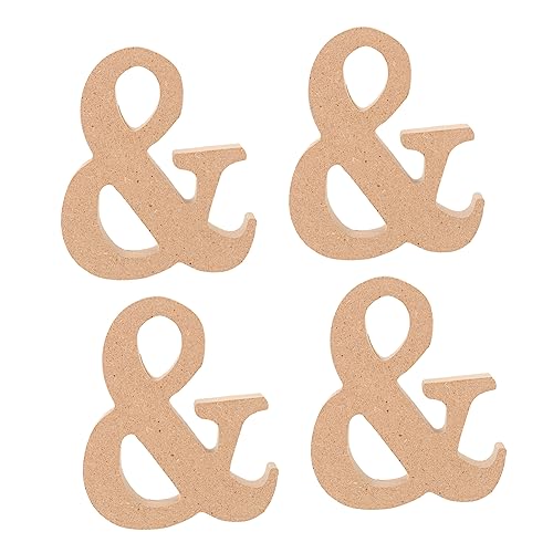 LOLIPPYY 4 Stück Englische Ornamente Partydeko Im Haushalt Verschleißfestes Basteldekor Esstischdekor Dein Willkommen Handwerkliches Bewaldet Hochzeit Esstisch Holz von LOLIPPYY