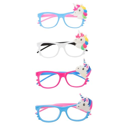 LOLIPPYY 4 Stück Leuchtende Einhorn Partybrillen Bunte Foto Requisiten für Karneval Fasching Halloween und Maskerade Bequemes Material Accessoire für Mädchen und Jungen Zufällige Farbe LOLIPPYY 4 Stück Leuchtende Einhorn Partybrillen Bunte Foto Requisiten für Karneval Fasching Halloween und Maskerade Bequemes Material Accessoire für Mädchen und Jungen Zufällige Farbe von LOLIPPYY