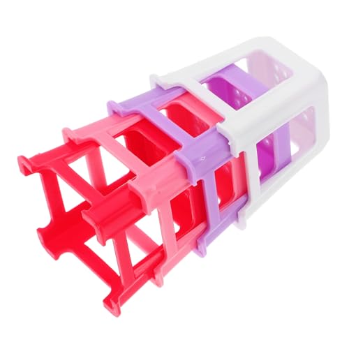 LOLIPPYY 4 Stück Mini-Stuhlmodell Miniatur-Bank Vintage Puppenhausmöbel Miniaturmöbel für Puppenstuben Puppenhaus Zubehör Farbige Mini Stühle kleiner Hocker Mini-Möbelverzierung Plastik von LOLIPPYY