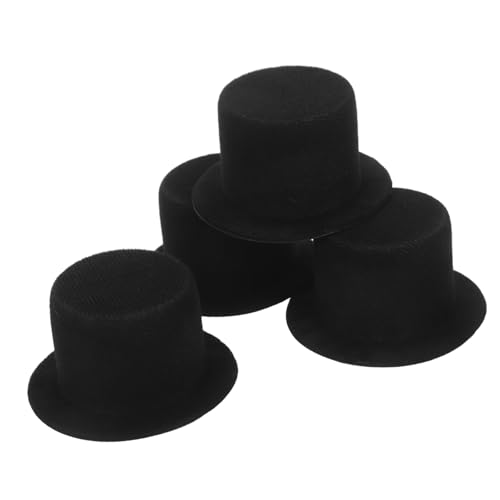 LOLIPPYY 4 Stück Mini Top Hats Schwarz aus Leichtem Material Miniatur Zauberer Hüte für Puppen Haustiere und DIY Dekoration Vielseitig Einsetzbar für Party Foto und Festtagsstimmung LOLIPPYY 4 Stück Mini Top Hats Schwarz aus Leichtem Material Miniatur Zauberer Hüte für Puppen Haustiere und DIY Dekoration Vielseitig Einsetzbar für Party Foto und Festtagsstimmung von LOLIPPYY
