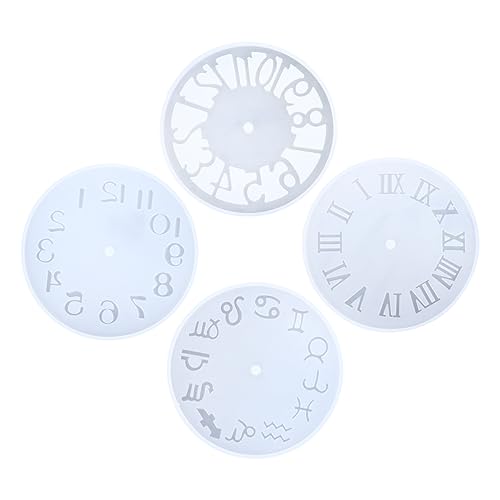 LOLIPPYY 4 Stück Roman Numeral Silikonform für DIY Uhren Teiliges für Bastelarbeiten mit Hoher und Flexibilität für Epoxidharz und Designs von LOLIPPYY