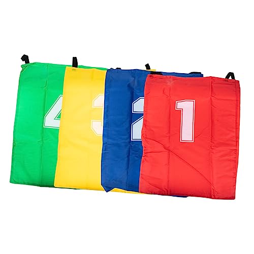 LOLIPPYY 4 Stück Sprungsack spielset Outdoor Outdoor Spiele -Sportbekleidung springende groß Jute Tasche für Sackhüpfen für Säcke für Sackhüpfen Segeltuch von LOLIPPYY