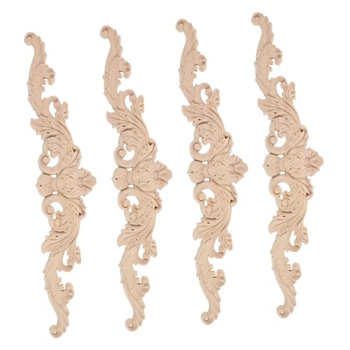 LOLIPPYY 4 Stück Teiliges Holzapplikationen aus Geschnitzte Dekorative Onlays Unbemalt DIY Möbeldekoration für Bett Schrank Tür Garderobe Europäischer Stil Einfache Montage LOLIPPYY 4 Stück Teiliges Holzapplikationen aus Geschnitzte Dekorative Onlays Unbemalt DIY Möbeldekoration für Bett Schrank Tür Garderobe Europäischer Stil Einfache Montage von LOLIPPYY