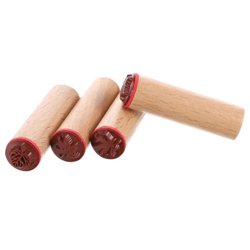 LOLIPPYY 4 Stück Teiliges Holzstempel DIY Scrapbook Langlebig Handlich mit Filigranen Schmetterlings und Pflanzenmotiven für Planer Tagebuch Dekoration LOLIPPYY 4 Stück Teiliges Holzstempel DIY Scrapbook Langlebig Handlich mit Filigranen Schmetterlings und Pflanzenmotiven für Planer Tagebuch Dekoration von LOLIPPYY