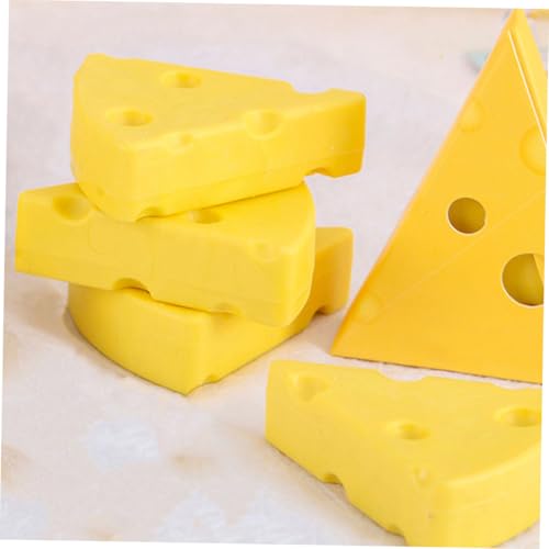 LOLIPPYY 4 Stück Teiliges Käse radiergummis Niedliche Gummiradierer in Käseform Vielseitig als Partygeschenke Schulbelohnungen und Dekorationen für Halloween feiern von LOLIPPYY