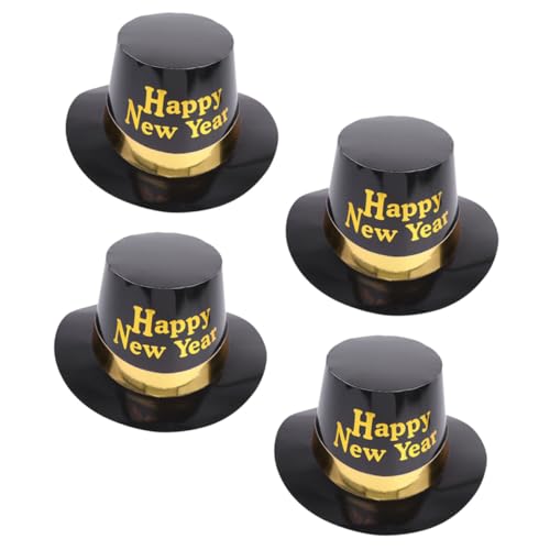 LOLIPPYY 4 Stück Teiliges Neujahrsparty Papierhüte Schwarz Gold mit Umweltfreundlich Bequem Passend für Erwachsene Modisch und Leicht für Silvester und Festlichkeiten LOLIPPYY 4 Stück Teiliges Neujahrsparty Papierhüte Schwarz Gold mit Umweltfreundlich Bequem Passend für Erwachsene Modisch und Leicht für Silvester und Festlichkeiten von LOLIPPYY