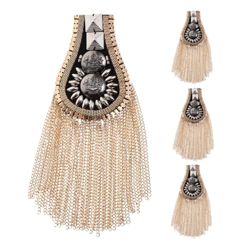 LOLIPPYY 4 Stück Teiliges Punk Schulterklappen mit Quasten und Nieten Langlebige Metall Epauletts im Retro Stil Einfache Anbringung Vielseitige Dekorative Schulteraccessoires für Kostüme LOLIPPYY 4 Stück Teiliges Punk Schulterklappen mit Quasten und Nieten Langlebige Metall Epauletts im Retro Stil Einfache Anbringung Vielseitige Dekorative Schulteraccessoires für Kostüme von LOLIPPYY
