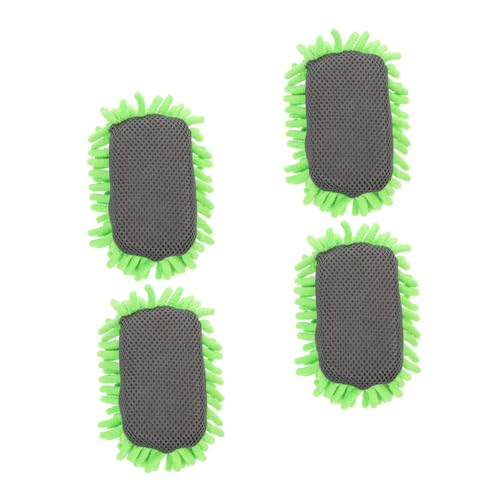 LOLIPPYY 4 Stück Teiliges Whiteboard Radiergummi Mikrofaser Trockener und Waschbarer Board Eraser für Whiteboard Porzellan und Kreidetafel Doppelseitig mit Effektiver Reinigungskraft für von LOLIPPYY