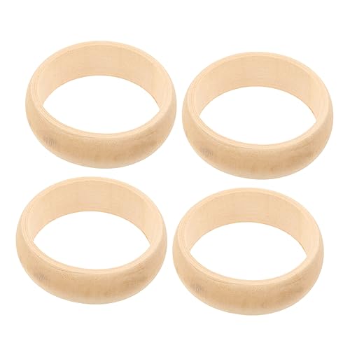 LOLIPPYY 4 Stück Unlackierte Holzringe für DIY Schmuckherstellung Runde Natürliche Holzbügel zum Basteln von Armbändern Leicht Glatt Stressabbauend Geeignet für Kreative Handarbeiten LOLIPPYY 4 Stück Unlackierte Holzringe für DIY Schmuckherstellung Runde Natürliche Holzbügel zum Basteln von Armbändern Leicht Glatt Stressabbauend Geeignet für Kreative Handarbeiten von LOLIPPYY