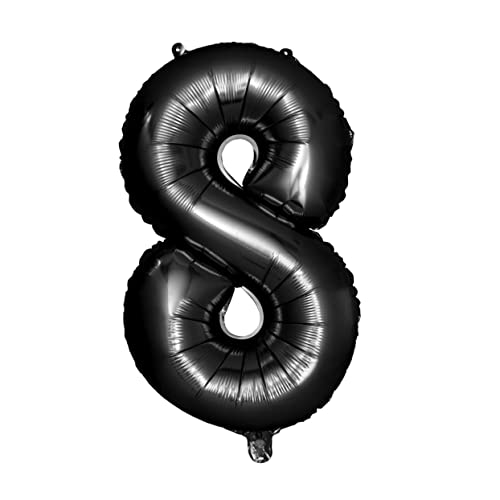 LOLIPPYY 40 80 Nummernballons schwarz zahlenluftballons zahlenballon luftballone wasserballon dekoration party balongas ballongas geburtstagsdeko Jubiläumsballons Folienballons Partyballons von LOLIPPYY