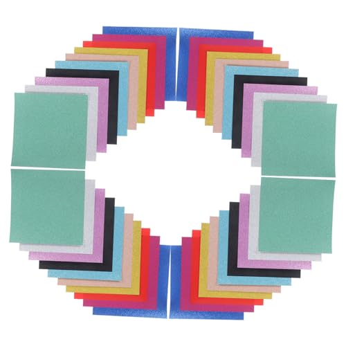 LOLIPPYY 40 Blatt Glitzer Bastelpapier Glitter Cardstock Papier Farben Bastelpapier für DIY Handwerk Partydeko und Geschenkverpackung Glänzendes Farbiges Papier von LOLIPPYY