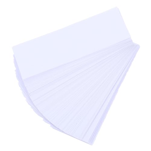 LOLIPPYY 40 Sätze Klebeetikettentaschen Bücherregal-Etiketten Etikettentaschen selbstklebend Klarer Etikettenschutz Regaletiketten selbstklebende Kartentasche Kartenärmel Papier Transparent von LOLIPPYY