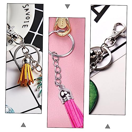 LOLIPPYY 40 Sätze Teiliges Schlüsselanhänger DIY Set Langlebige Metalllegierung Schlüsselringe mit Drehwirbel Clips und Verlängerungsketten für Kreative Bastelprojekte und Personalisierte von LOLIPPYY