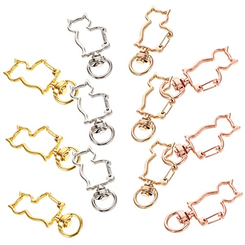 LOLIPPYY 40 Stück Katzen Design Schlüsselanhänger Clips Metall Schlüsselringe DIY Zubehör für Schlüssel und Dekoration Langlebige Schnapphaken Gold Silber Roségold und Gold LOLIPPYY 40 Stück Katzen Design Schlüsselanhänger Clips Metall Schlüsselringe DIY Zubehör für Schlüssel und Dekoration Langlebige Schnapphaken Gold Silber Roségold und Gold von LOLIPPYY