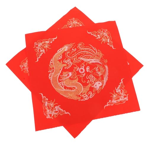 LOLIPPYY 40 Stück Rote Fu Zeichen Blanko Xuan Papier Pakete Hochwertiges Kalligraphiepapier Für Frühlingsfest Dekorationen Mit Starker Faltbarkeit Und Glatter Oberfläche LOLIPPYY 40 Stück Rote Fu Zeichen Blanko Xuan Papier Pakete Hochwertiges Kalligraphiepapier Für Frühlingsfest Dekorationen Mit Starker Faltbarkeit Und Glatter Oberfläche von LOLIPPYY