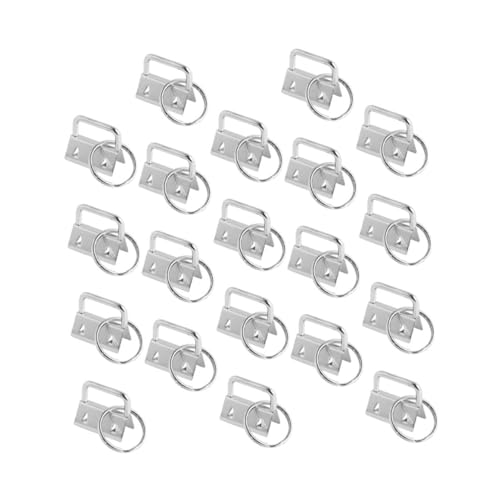 LOLIPPYY 40 Stück Schlüsselring Clips Silber DIY Taschen Anhänger Endkappen Verschlüsse für Handtaschen Basteln Zubehör LOLIPPYY 40 Stück Schlüsselring Clips Silber DIY Taschen Anhänger Endkappen Verschlüsse für Handtaschen Basteln Zubehör von LOLIPPYY