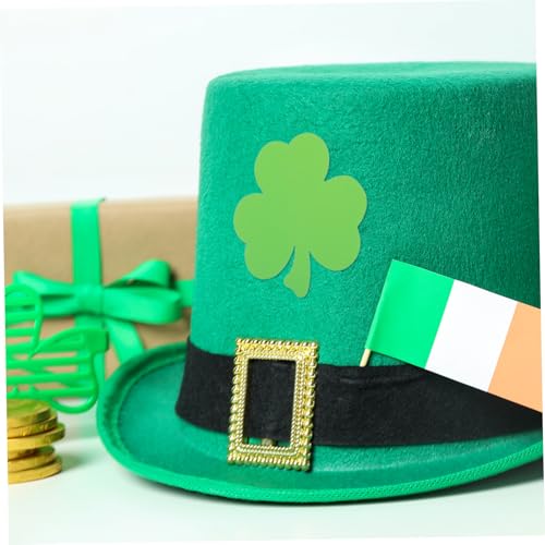 LOLIPPYY 40 Stück Teiliges Grünes Shamrock Papier Vorgefertigte Patricks Day Wandaufkleber für Klassenzimmer Büro und Party Vielseitige Diy Bastelprojekte und Raumgestaltung von LOLIPPYY