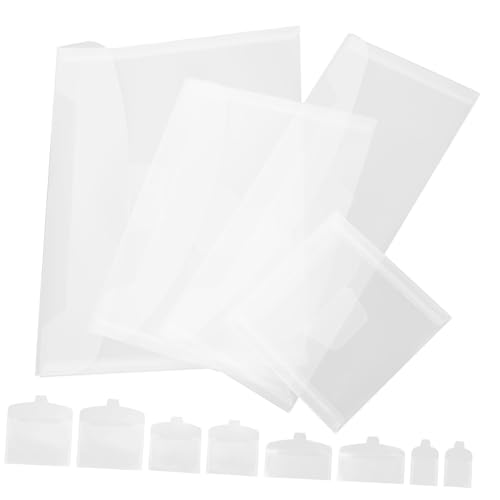 LOLIPPYY 40 Stück Teiliges Transparente Dokumententaschen aus Hochwertigem Wiederverwendbare Multifunktionale Aufbewahrung für Wichtige Papiere Leichte Reißfeste Ordnerhüllen in von LOLIPPYY