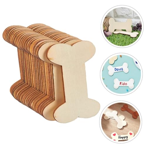 LOLIPPYY 40 Stück Teiliges Unbehandelte Holzstücke in Hundeknochenform DIY holzanhänger für Bastelarbeiten Bemalbare Holzscheiben für Kreative Dekoration und Geschenkanhänger für LOLIPPYY 40 Stück Teiliges Unbehandelte Holzstücke in Hundeknochenform DIY holzanhänger für Bastelarbeiten Bemalbare Holzscheiben für Kreative Dekoration und Geschenkanhänger für von LOLIPPYY