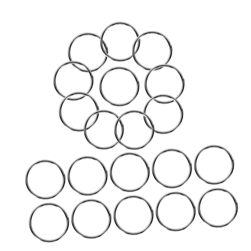 LOLIPPYY 400 Stück DIY Schlüsselringe Metall Splitting Ringe für Schlüsselanhänger für Autos und DIY Projekte Schwarz Langlebig und Sicher von LOLIPPYY