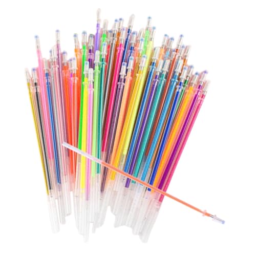 LOLIPPYY 48 Stück Teiliges Bunte Gelstiftminen Nachfüllungen mit Glatter Schreibspitze für Farbige Kugelschreiber Ersatzminen Kunststoff für Schule Büro LOLIPPYY 48 Stück Teiliges Bunte Gelstiftminen Nachfüllungen mit Glatter Schreibspitze für Farbige Kugelschreiber Ersatzminen Kunststoff für Schule Büro von LOLIPPYY