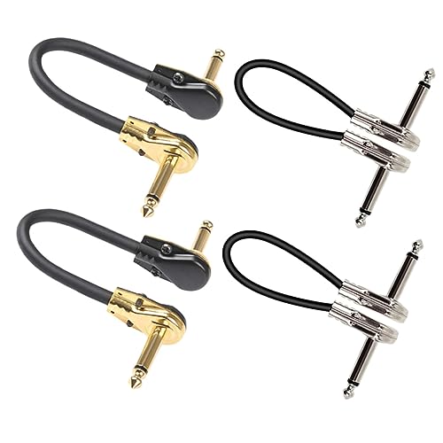 LOLIPPYY 4Stücke Gitarren Effektkabel Flach Professionelles Adapterkabel für Gitarre Kompatibel mit Bass und Keyboards für Musikinstrumente und Effektgeräte LOLIPPYY 4Stücke Gitarren Effektkabel Flach Professionelles Adapterkabel für Gitarre Kompatibel mit Bass und Keyboards für Musikinstrumente und Effektgeräte von LOLIPPYY