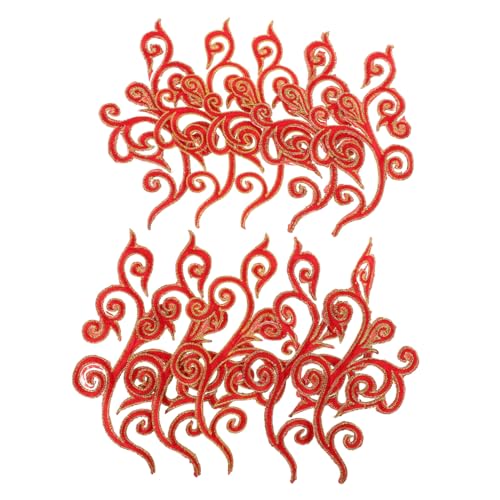 LOLIPPYY 5 Paare Wolkeneisen Auf Flecken Nähen Auf Chinesischem Stil Bestickte Patch -applikationen Für Bekleidungskleiderjacken Rucksäcke Hosenkappen Dekoration von LOLIPPYY