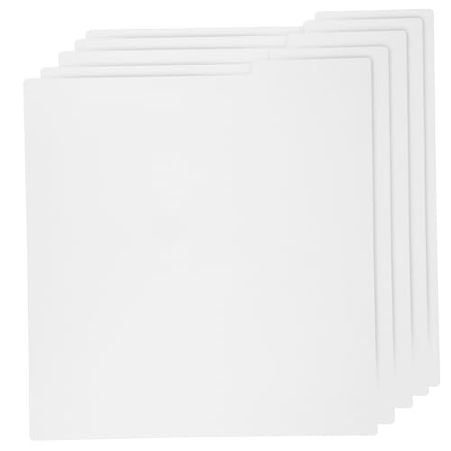 LOLIPPYY 5 Stk. Teiliges Kunststoff Album Trennkarten mit Beschreibbaren Registerreitern Stabile Vinyl Schallplatten Organizer Fadebeständig Vielseitig Einsetzbar für Zuhause Büro und von LOLIPPYY