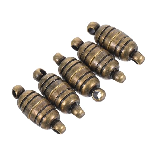 LOLIPPYY 5 Stück Armbandschnalle Aus Reinem Kupfer Armbandverschlüsse Schmuckreparaturset Für Halsketten Verschluss Für Die Schmuckherstellung Kettenverschlüsse Magnet Dark Green von LOLIPPYY