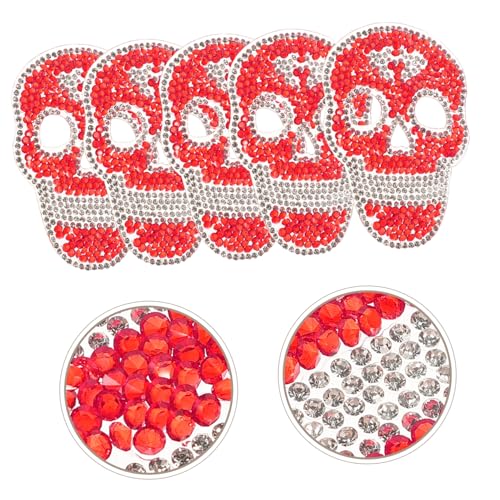 LOLIPPYY 5 Stück Bestickte Schädel Patches zum Aufnähen und Aufbügeln DIY Dekoration und Reparatur für Kleidung Jacken Schuhe Flexible Komfortable Textilflicken für Individuelle Gestaltung LOLIPPYY 5 Stück Bestickte Schädel Patches zum Aufnähen und Aufbügeln DIY Dekoration und Reparatur für Kleidung Jacken Schuhe Flexible Komfortable Textilflicken für Individuelle Gestaltung von LOLIPPYY