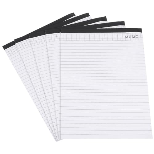 LOLIPPYY 5 Stück Notizblock Teilig Abreißbar pro Block Tragbares Multifunktionales Memoheft für Büro Schule und Reisen Hochwertiges Papier für Notizen und Tagesplanung von LOLIPPYY