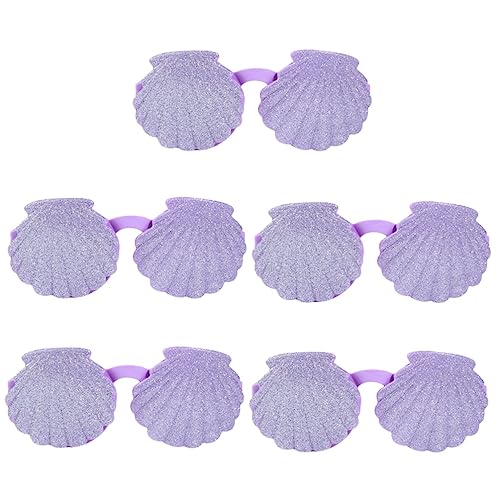 LOLIPPYY 5 Stück Shell-brille Party Muschelförmige Brille Requisiten Für Kinderbrillen Violett Stk LOLIPPYY 5 Stück Shell-brille Party Muschelförmige Brille Requisiten Für Kinderbrillen Violett Stk von LOLIPPYY