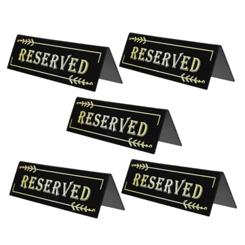 LOLIPPYY 5 Stück Teiliges Acryl Tischschild mit Stabilem Förmigem Doppel Design Klare Reserviert Schilder für Hochzeit Restaurant Hotel und Event Sitzplatzreservierung LOLIPPYY 5 Stück Teiliges Acryl Tischschild mit Stabilem Förmigem Doppel Design Klare Reserviert Schilder für Hochzeit Restaurant Hotel und Event Sitzplatzreservierung von LOLIPPYY