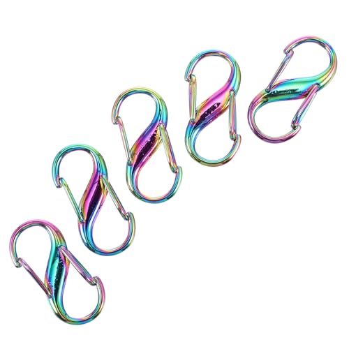 LOLIPPYY 5 Stück Teiliges Bunter Metall handtaschen verschlüsse Kreative Kettenregulierer Praktische DIY schnallen für Individuelle Taschenanpassung und Modische Lederriemen Leicht und von LOLIPPYY