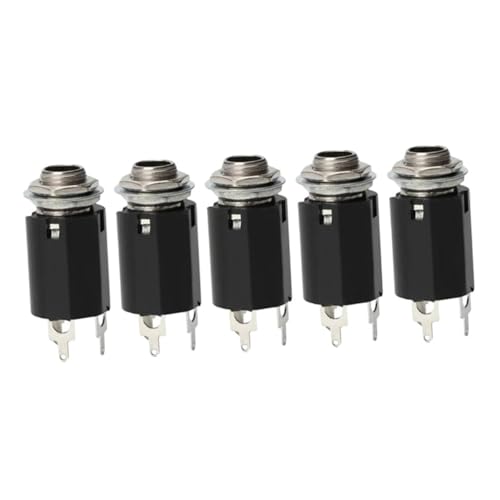 LOLIPPYY 5 Stück Teiliges Gitarren Klinkenbuchsen Stereo Ausgang für Gitarre Langlebige Kunststoff und Metallausführung Einfache Installation Ersatz Gitarrenanschluss für Klare LOLIPPYY 5 Stück Teiliges Gitarren Klinkenbuchsen Stereo Ausgang für Gitarre Langlebige Kunststoff und Metallausführung Einfache Installation Ersatz Gitarrenanschluss für Klare von LOLIPPYY
