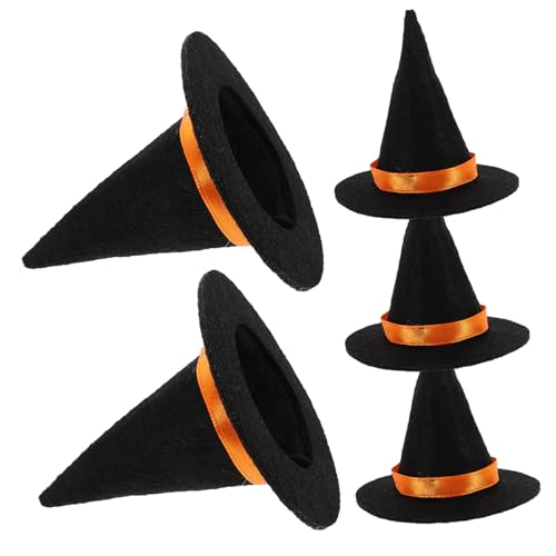 LOLIPPYY 5 Stück Teiliges Mini Hexenhüte aus Schwarzem Dekorative Puppenhüte für Halloween DIY Bastelarbeiten Flaschenverschlüsse und Partydekoration Festival Accessoires LOLIPPYY 5 Stück Teiliges Mini Hexenhüte aus Schwarzem Dekorative Puppenhüte für Halloween DIY Bastelarbeiten Flaschenverschlüsse und Partydekoration Festival Accessoires von LOLIPPYY