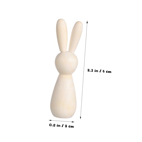 LOLIPPYY 5 Stück Teiliges Mini holz Hasen zum Basteln Naturbelassene Holzdeko mit Glatter Oberfläche DIY Osterhasen Figuren für Kreative Wohn Partydekoration LOLIPPYY 5 Stück Teiliges Mini holz Hasen zum Basteln Naturbelassene Holzdeko mit Glatter Oberfläche DIY Osterhasen Figuren für Kreative Wohn Partydekoration von LOLIPPYY