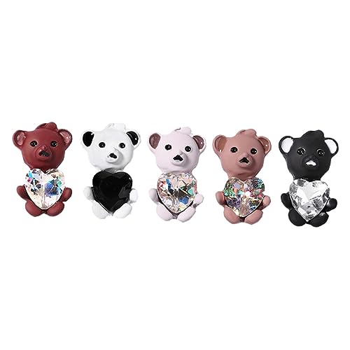LOLIPPYY 5 Stück Teiliges Nail Art mit Niedlichen Bär Designs Holografische Maniküre Deko Langlebige Nail Bear Accessoires für DIY Nagelkunst Geeignet für Mädchen und Damen LOLIPPYY 5 Stück Teiliges Nail Art mit Niedlichen Bär Designs Holografische Maniküre Deko Langlebige Nail Bear Accessoires für DIY Nagelkunst Geeignet für Mädchen und Damen von LOLIPPYY