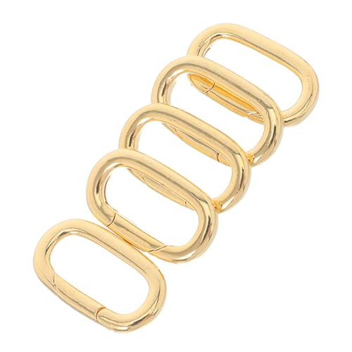 LOLIPPYY 5 Stück Teiliges Oval Karabiner Kupfer Langlebige Schmuckverbinder für Halsketten Armbänder Schlüsselanhänger und Anhänger Sicherer Verschluss für Diy Schmuckherstellung LOLIPPYY 5 Stück Teiliges Oval Karabiner Kupfer Langlebige Schmuckverbinder für Halsketten Armbänder Schlüsselanhänger und Anhänger Sicherer Verschluss für Diy Schmuckherstellung von LOLIPPYY